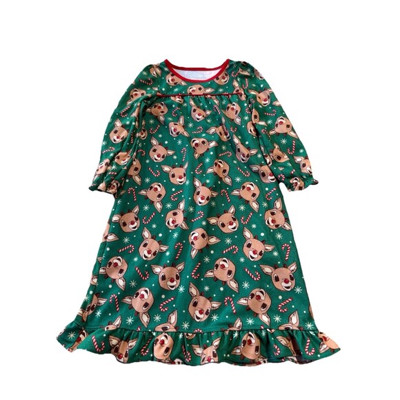Rudolph the Red Nose Reindeer Other - Rudolph the Red Nosed Reindeer Girl's Nightgown Christmas Pajamas Size 4T